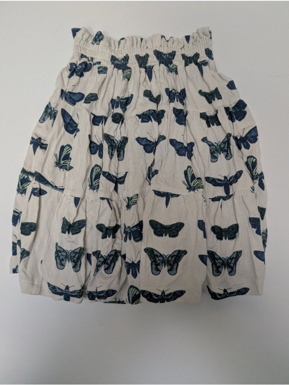 Kate Quinn Bamboo Blue Moths Maxi Skirt 18-24 Months Butterflies